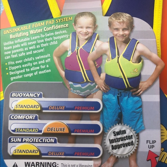 NWT The Original Swim School Flotation Vest Size S/M - Picture 2 of 6